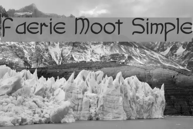 Faerie Moot Simple Font examples