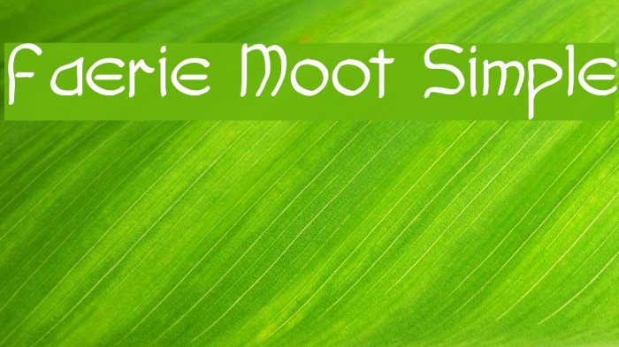 Faerie Moot Simple Example 2