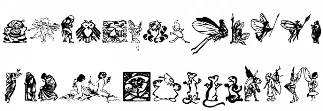 Faerie!` خط أحرف كبيرة