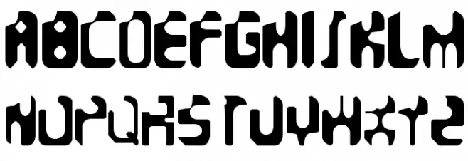 Faeronic Шрифта ВЕРХНИЙ