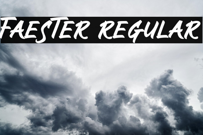 Faester Regular Example 1