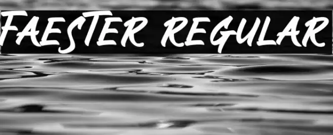 Faester Regular Font examples