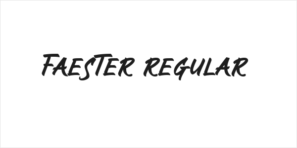 Faester Regular Logo