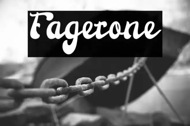 Fagetone Font examples