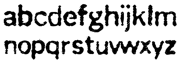 FaggottPinStrada-Normal Font LOWERCASE