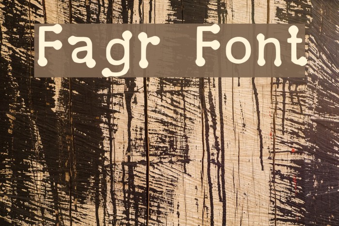 Fagr Font examples