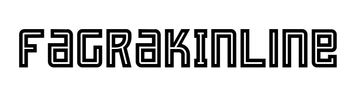 Fagrak Inline  नि: शुल्क फ़ॉन्ट्स डाउनलोड