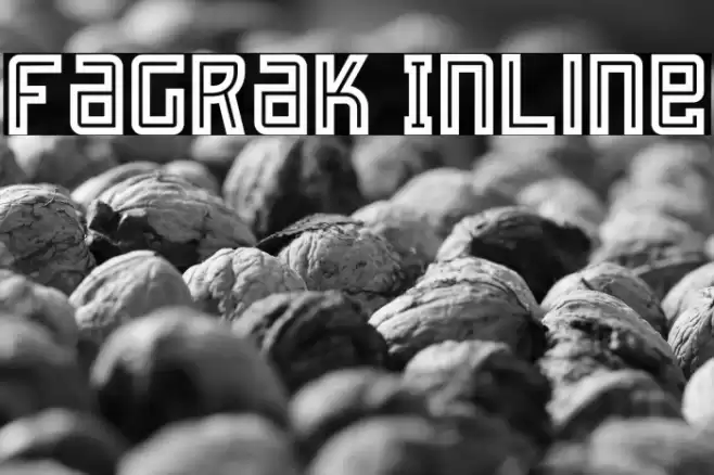 Fagrak Inline Font examples
