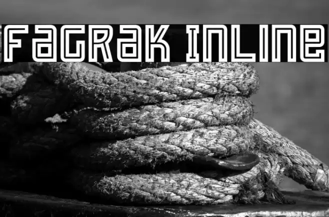 Fagrak Inline Font examples