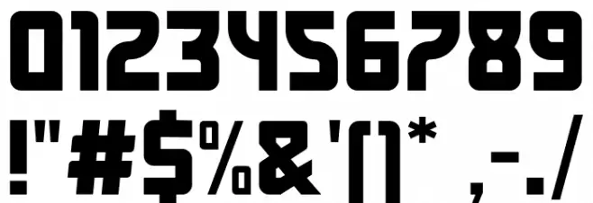 Fagrak Font OTHER CHARS