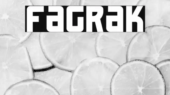Fagrak Font examples