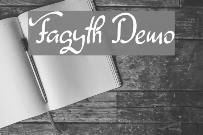 Fagyth Demo Font examples