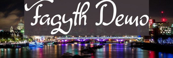 Fagyth Demo Font examples