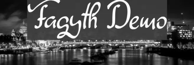 Fagyth Demo Font examples