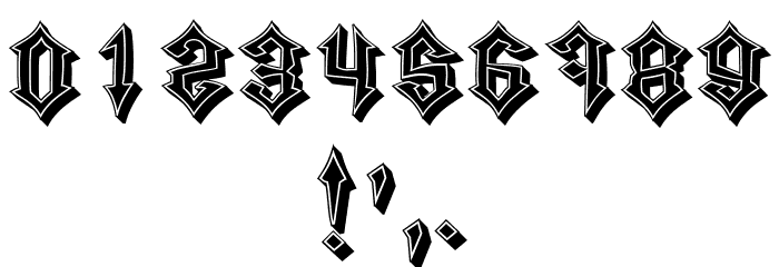 Fahida Regular Font OTHER CHARS