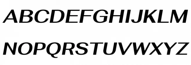 Fahkwang Bold Italic 字体 大写