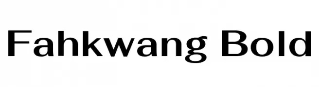 Fahkwang Bold  Descarca Fonturi Gratis