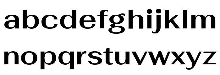Fahkwang Bold Font LOWERCASE