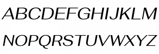 Fahkwang Italic フォント 大文字