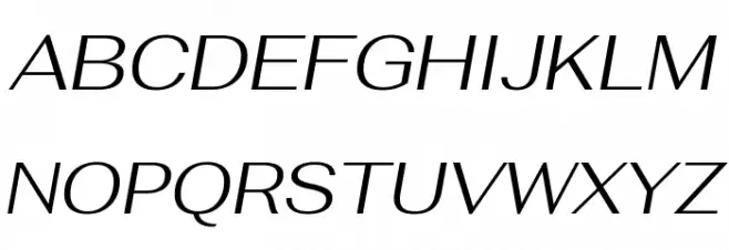 Fahkwang Light Italic Fonte MAIÚSCULAS