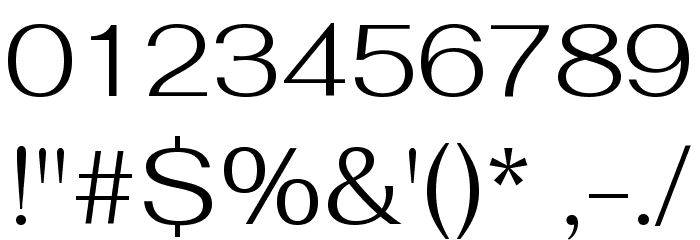Fahkwang Light Font OTHER CHARS