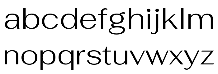 Fahkwang Light Font LOWERCASE