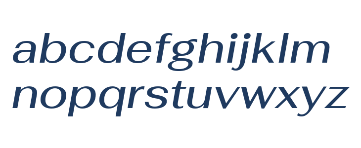 Fahkwang Medium Italic Lowercase