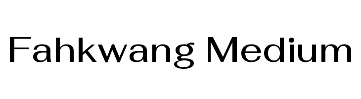 Fahkwang Medium  नि: शुल्क फ़ॉन्ट्स डाउनलोड