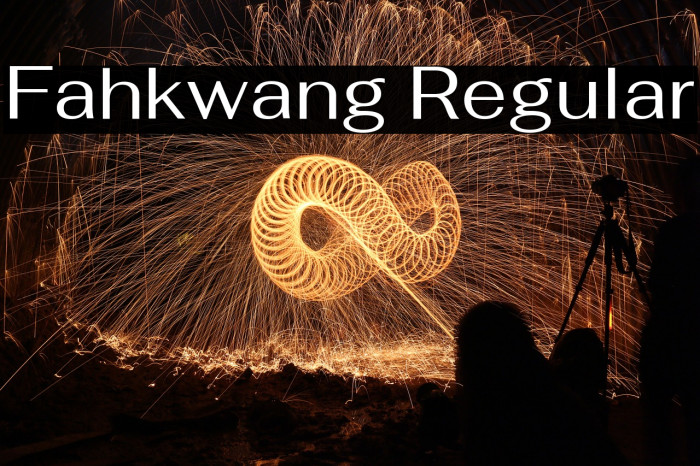 Fahkwang Regular Font examples
