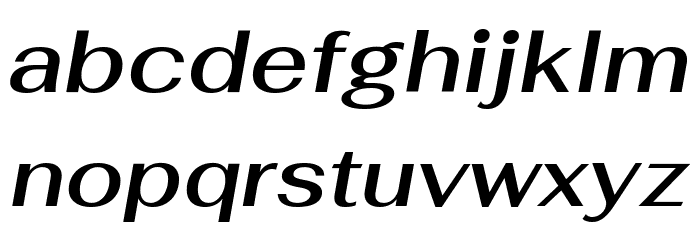 Fahkwang SemiBold Italic Font LOWERCASE