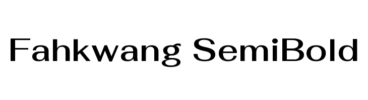 Fahkwang SemiBold Font