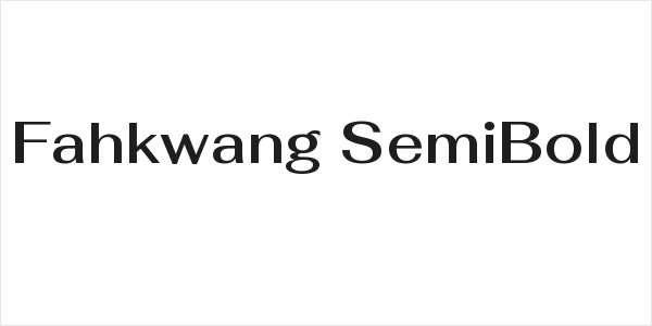 Fahkwang SemiBold Logo