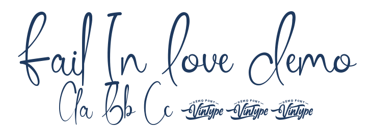 Fail In Love Demo Font Preview