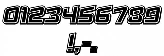 Failed 3d Filled Italic Font OTHER CHARS