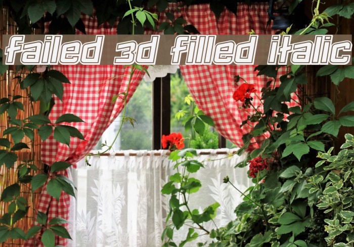Failed 3d Filled Italic Example 3