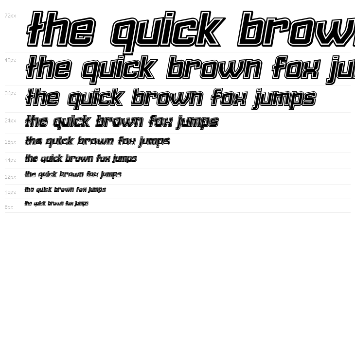 Failed 3d Filled Italic Waterfall