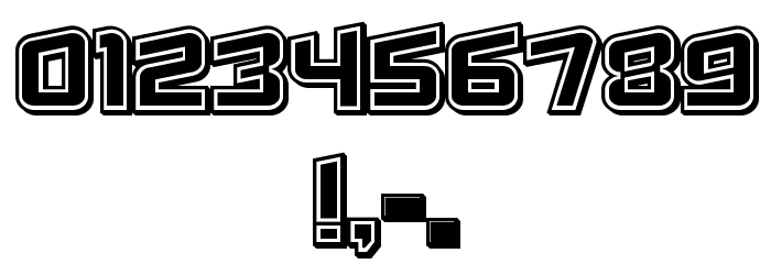 Failed 3d Filled Regular Font OTHER CHARS