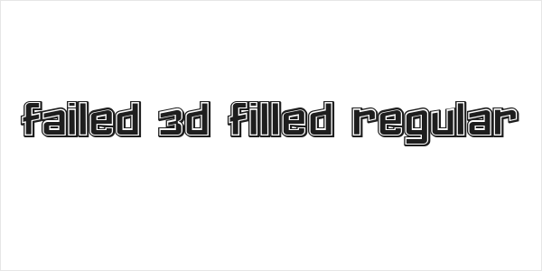 Failed 3d Filled Regular Logo