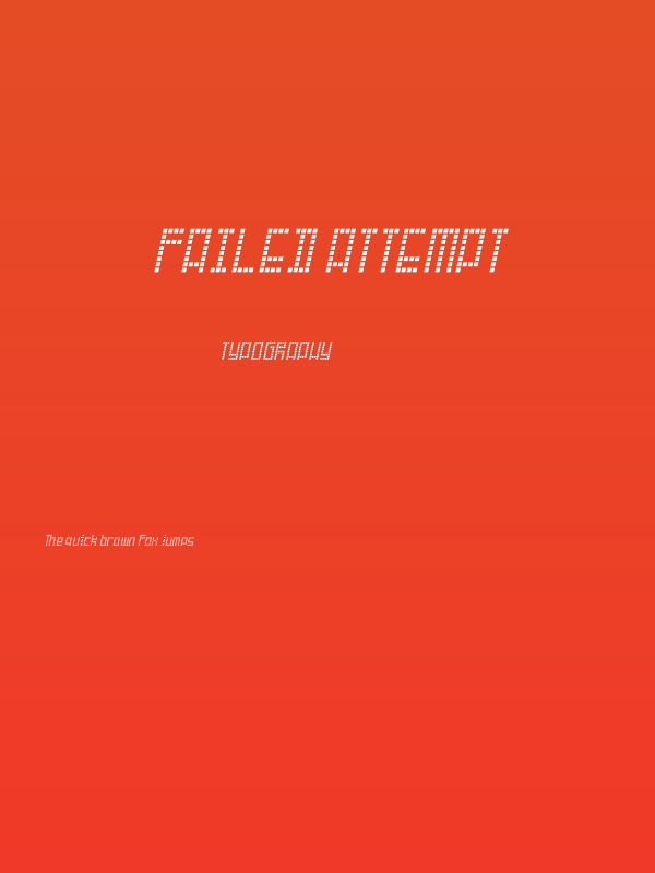 Failed Attempt Poster