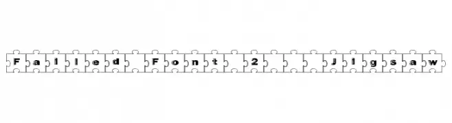 Failed Font 2   Jigsaw  Free Fonts Download