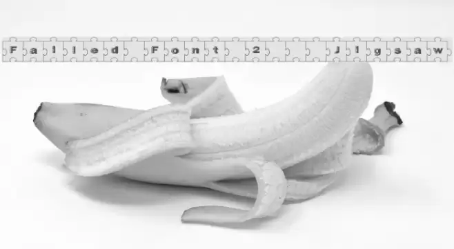 Failed Font 2   Jigsaw Font examples