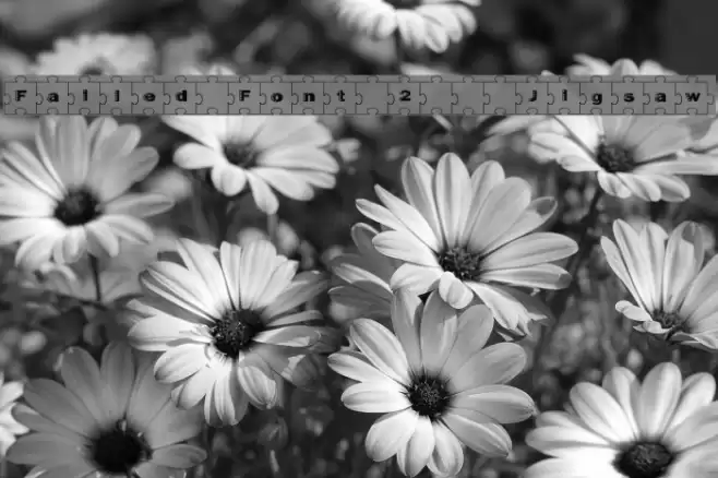 Failed Font 2   Jigsaw Font examples