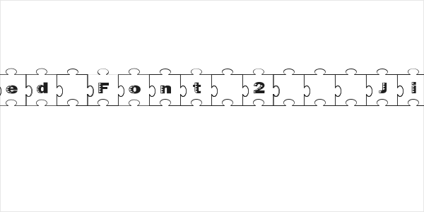 Failed Font 2   Jigsaw Logo