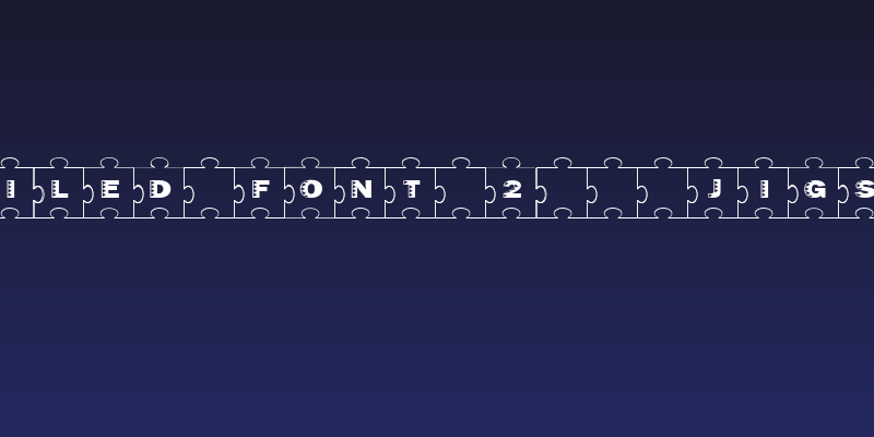 Failed Font 2   Jigsaw Social Header