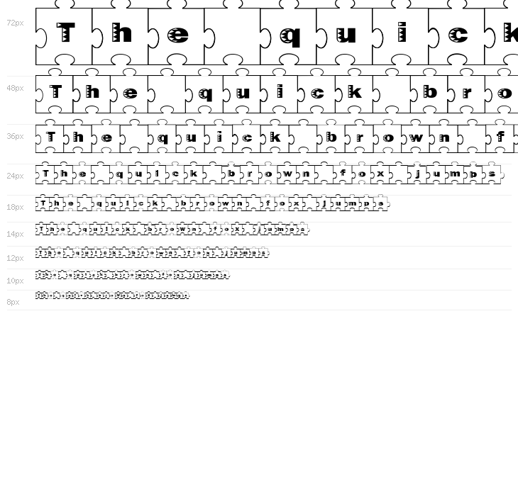 Failed Font 2   Jigsaw Waterfall