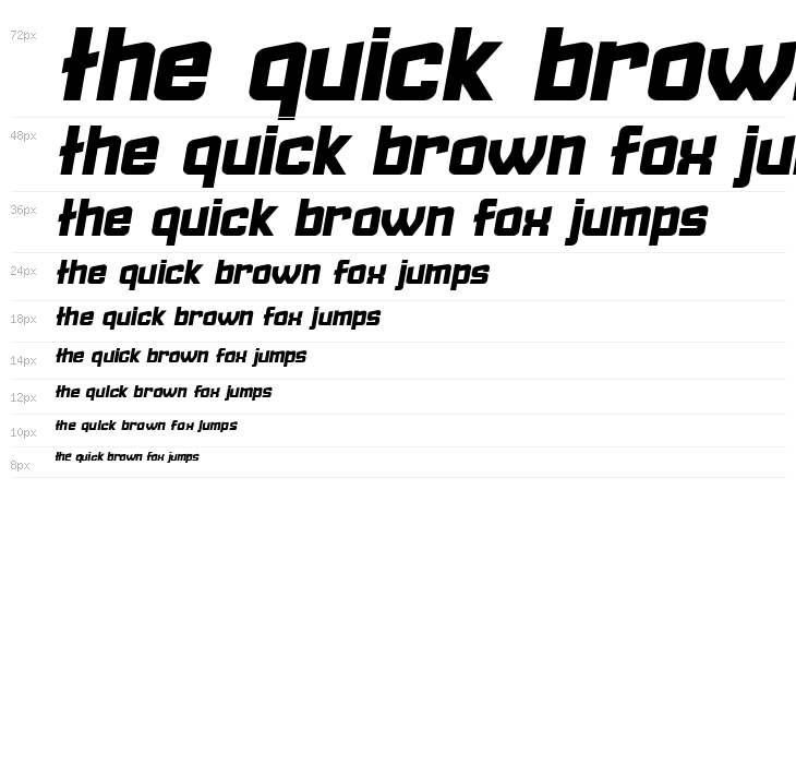 Failed Italic Waterfall