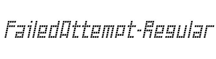 FailedAttempt-Regular Font