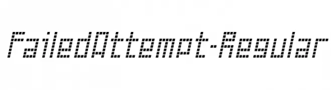 FailedAttempt-Regular  Fuentes Gratis Descargar