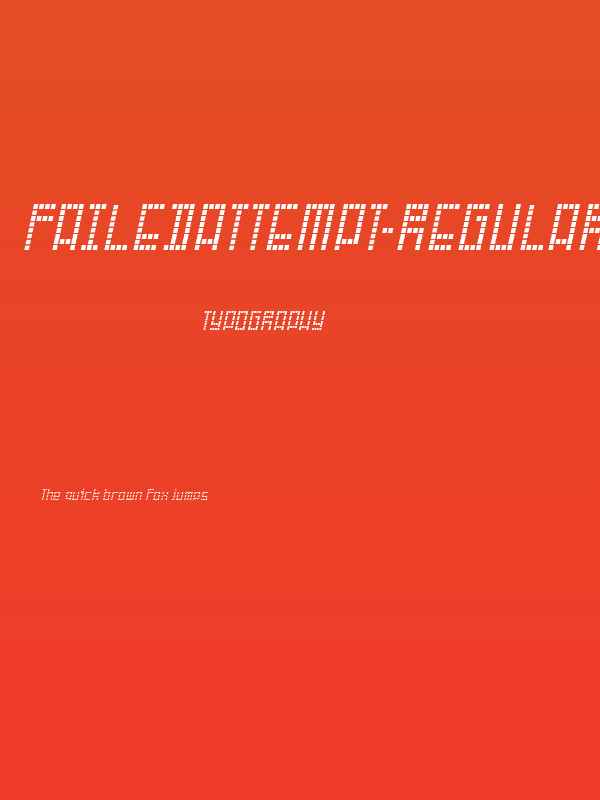 FailedAttempt-Regular Poster