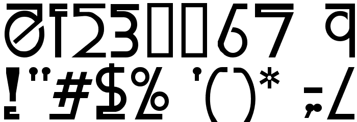FailedFont 1 Linemorph Font OTHER CHARS